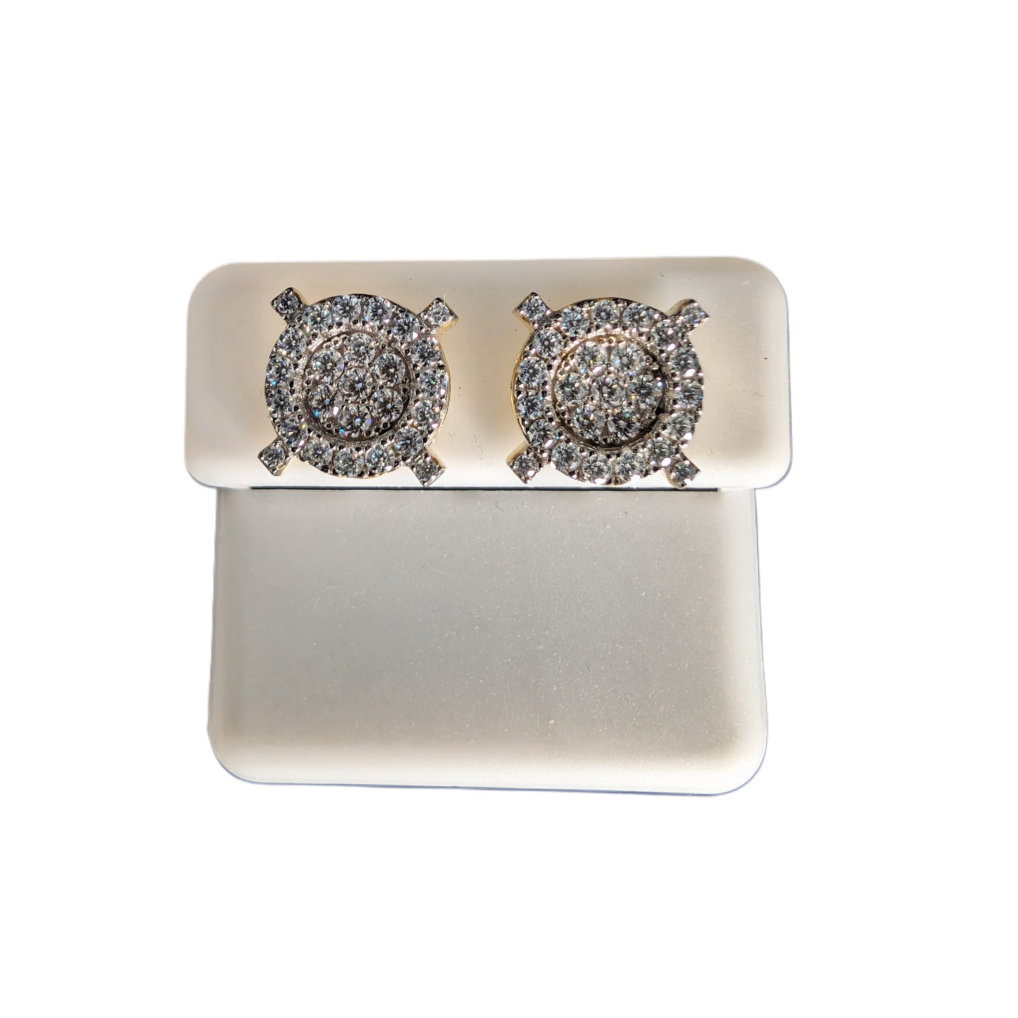 925 silver moissanite earrings