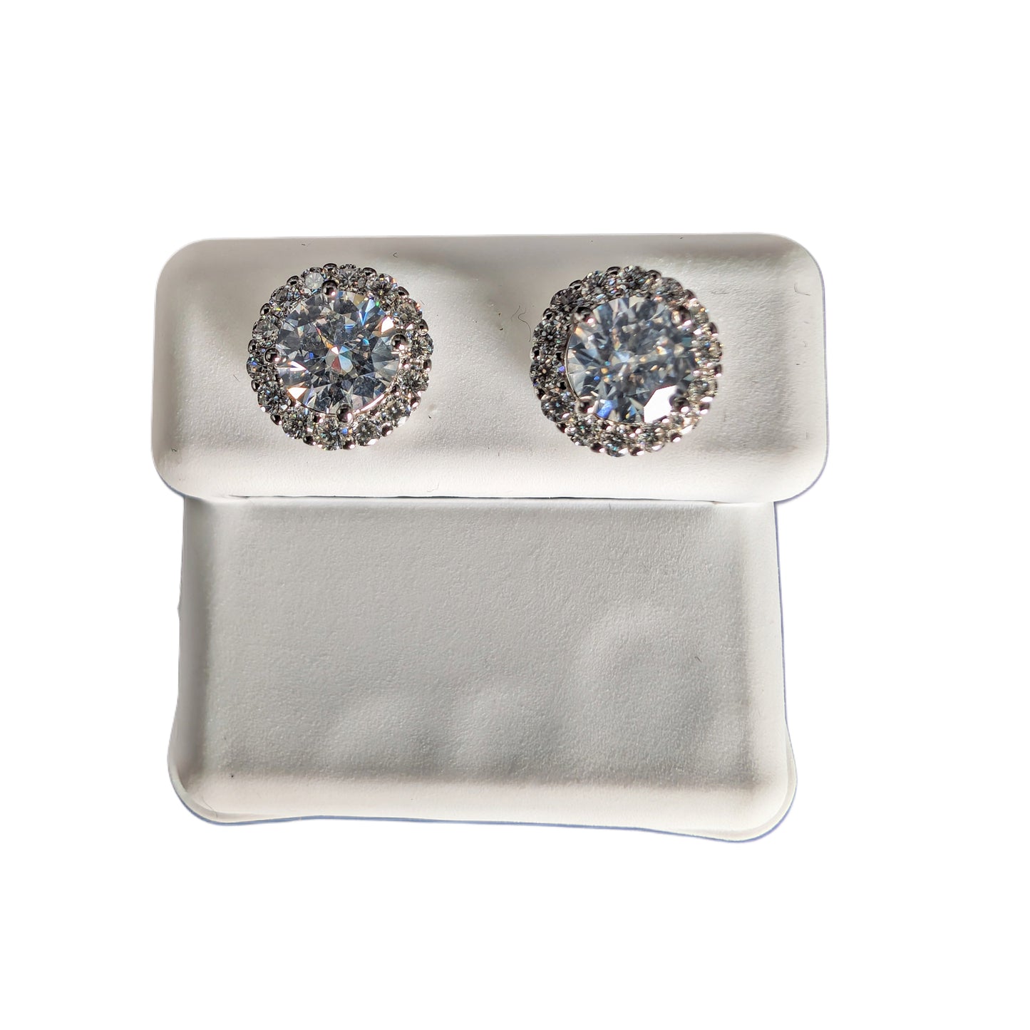 925 silver moissanite earrings