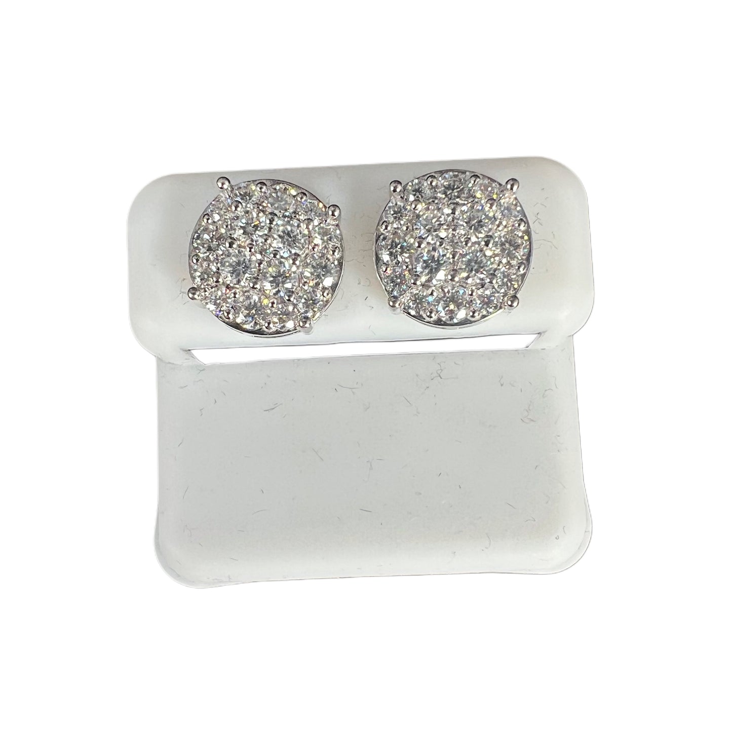 925 silver moissanite earrings