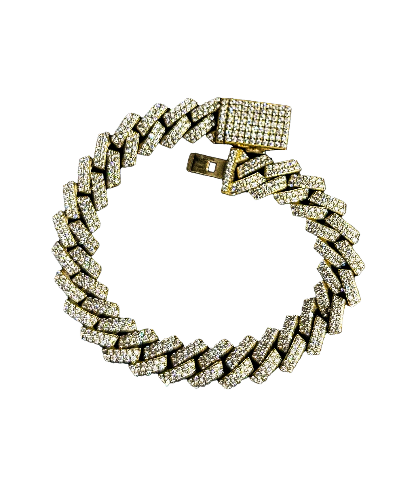 925 GOLD PLATED MOISSANITE BRACELET